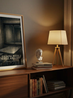 Talking with Serial Killers watercolour print on bookshelf – Christopher Berry-Dee fan gift