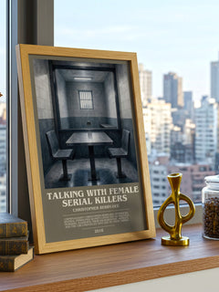 Talking With Female Serial Killers bookish poster colour and style options – Christopher Berry-Dee book art