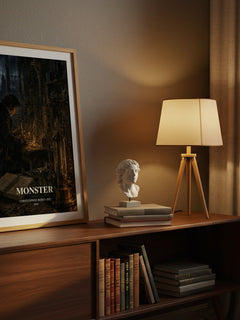 Monster watercolour print on bookshelf – Christopher Berry-Dee fan gift
