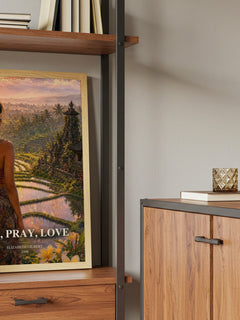 Eat, Pray, Love book watercolour illustration paper finish options – matte satin gloss
