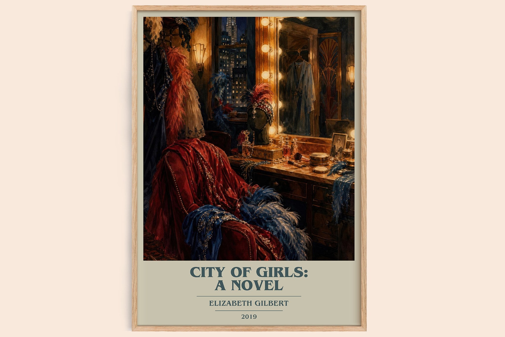 City of Girls: A Novel Book Cover Poster by Elizabeth Gilbert