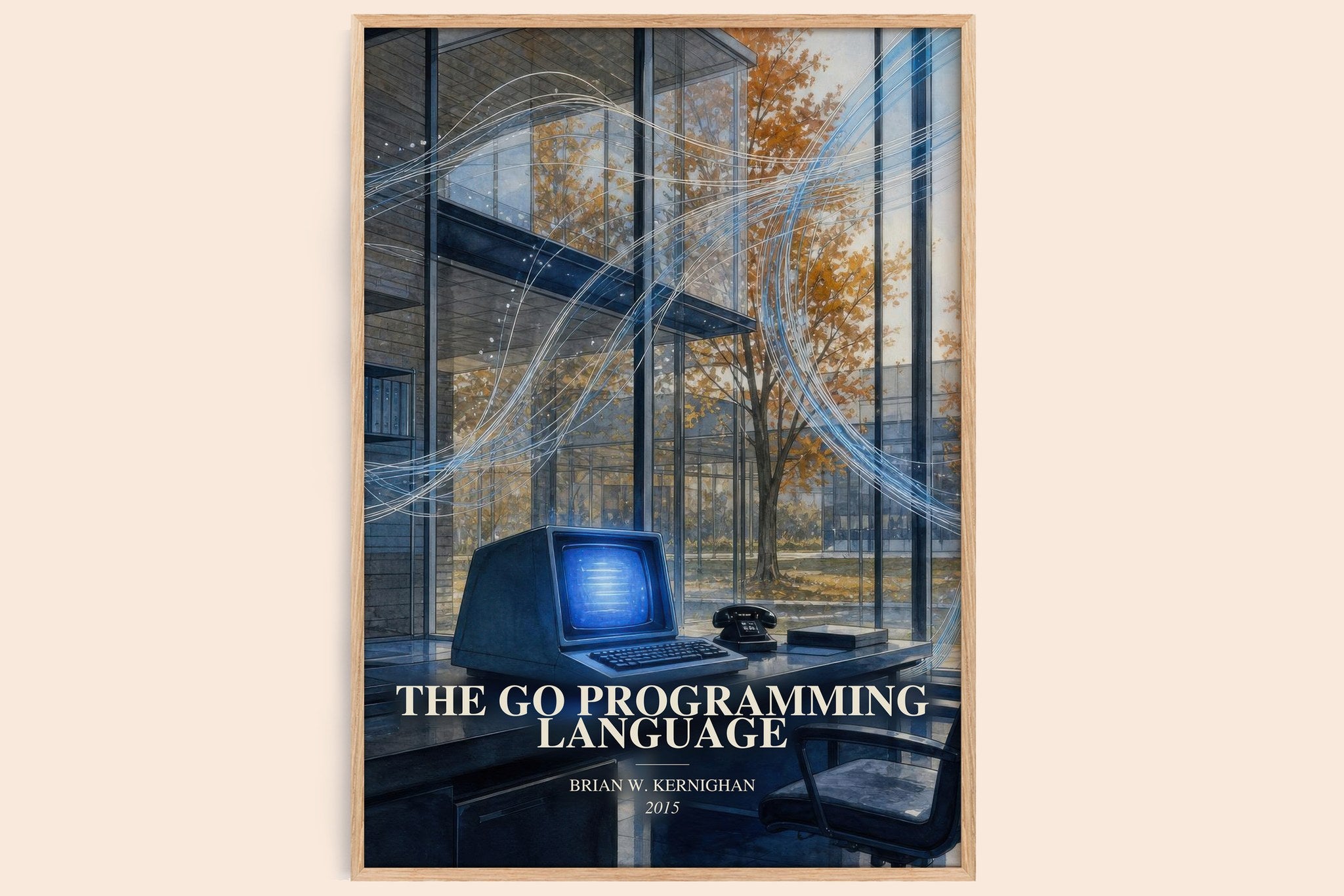 Go Programming Language Book Watercolour Illustration by B. Kernighan