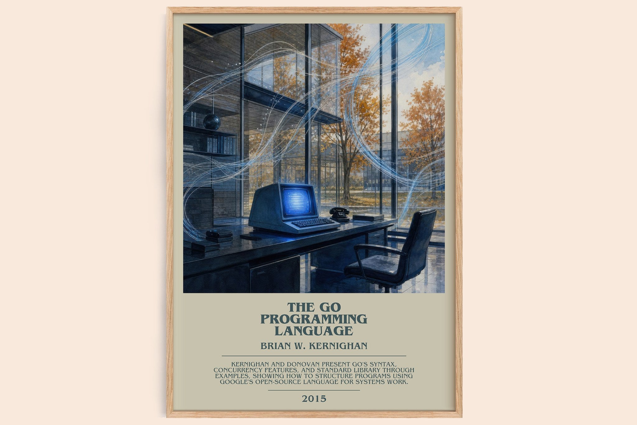 The Go Programming Language Bookish Wall Art by Brian W. Kernighan