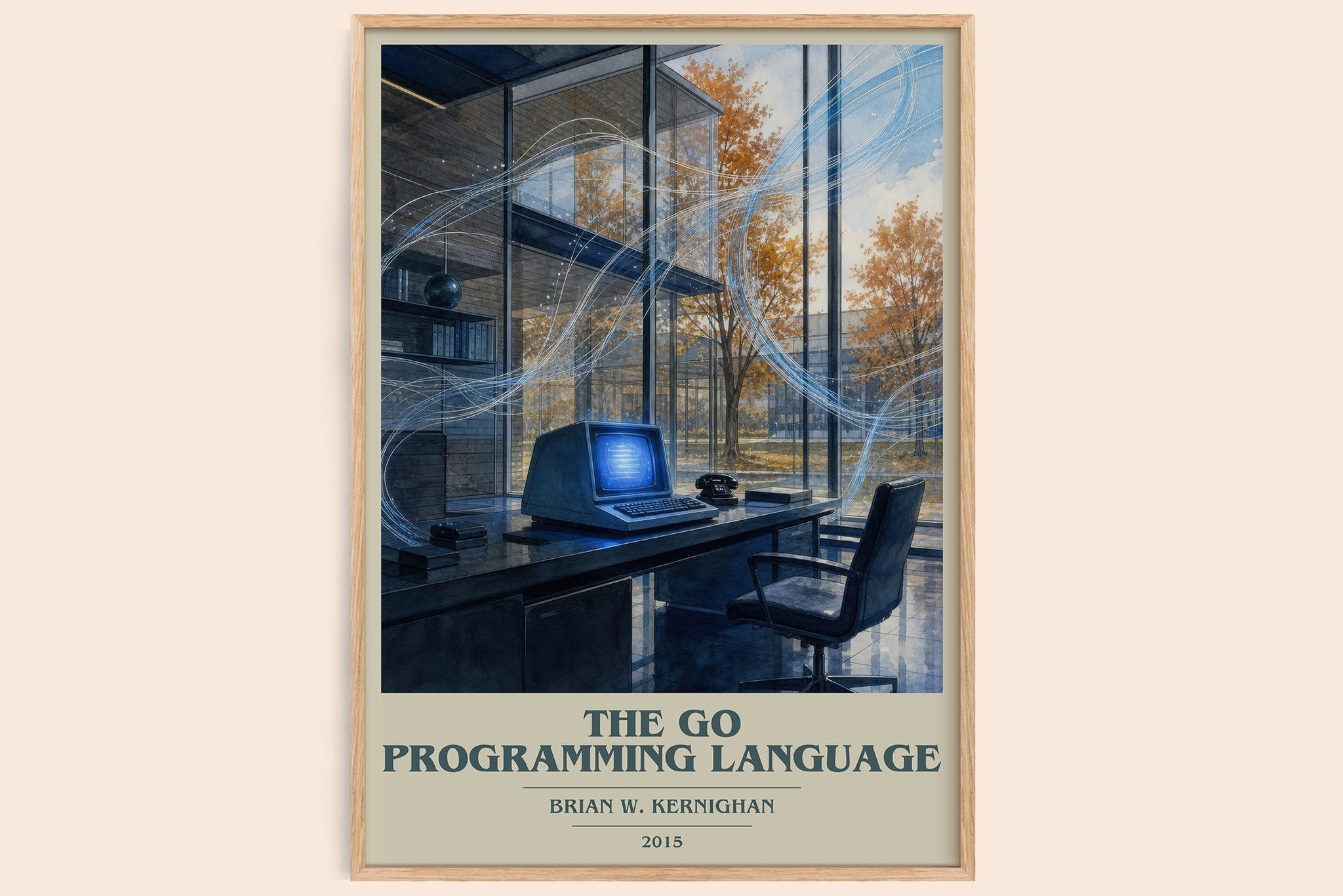 The Go Programming Language Book Cover Poster by Brian W. Kernighan
