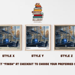 The Go Programming Language literary print in frame leaning in hallway – non fiction wall art