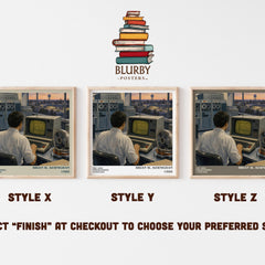 The AWK programming language literary print in frame leaning in hallway – non fiction wall art