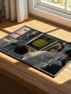 The AWK programming language watercolour book poster framed on wall – non fiction wall art