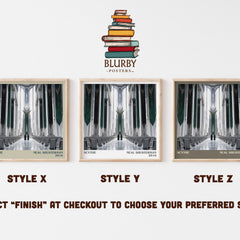 Scythe literary print in frame leaning in hallway – dystopian wall art