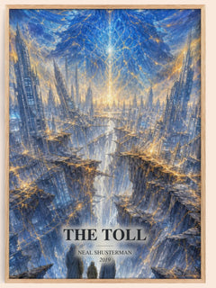 The Toll watercolour book poster by Neal Shusterman – framed literary art print