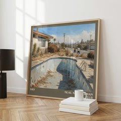 Dry literary print framed by window – literary home decor
