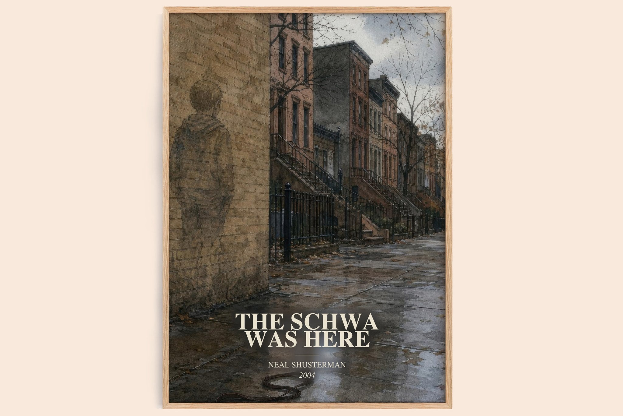 The Schwa was here Book Watercolour Illustration by Neal Shusterman