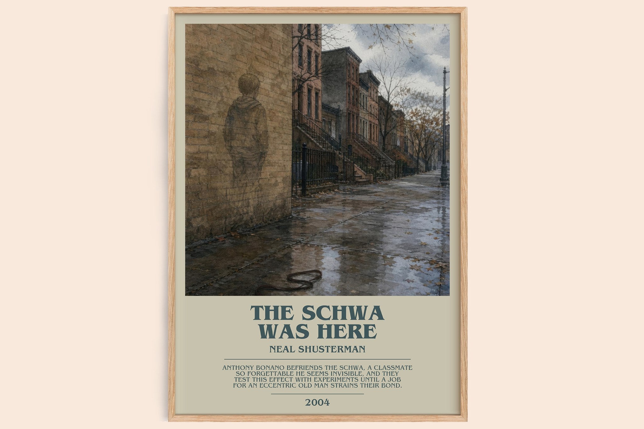 The Schwa was here Bookish Wall Art by Neal Shusterman