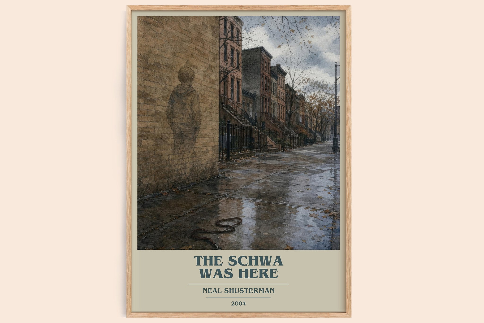 The Schwa was here Book Cover Poster by Neal Shusterman