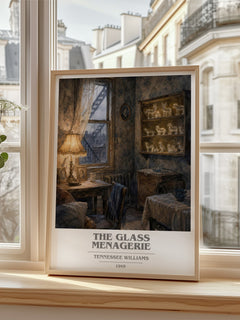The Glass Menagerie book cover poster colour and style options – Tennessee Williams book art