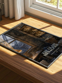 The Glass Menagerie watercolour book poster framed on wall – literary fiction wall art