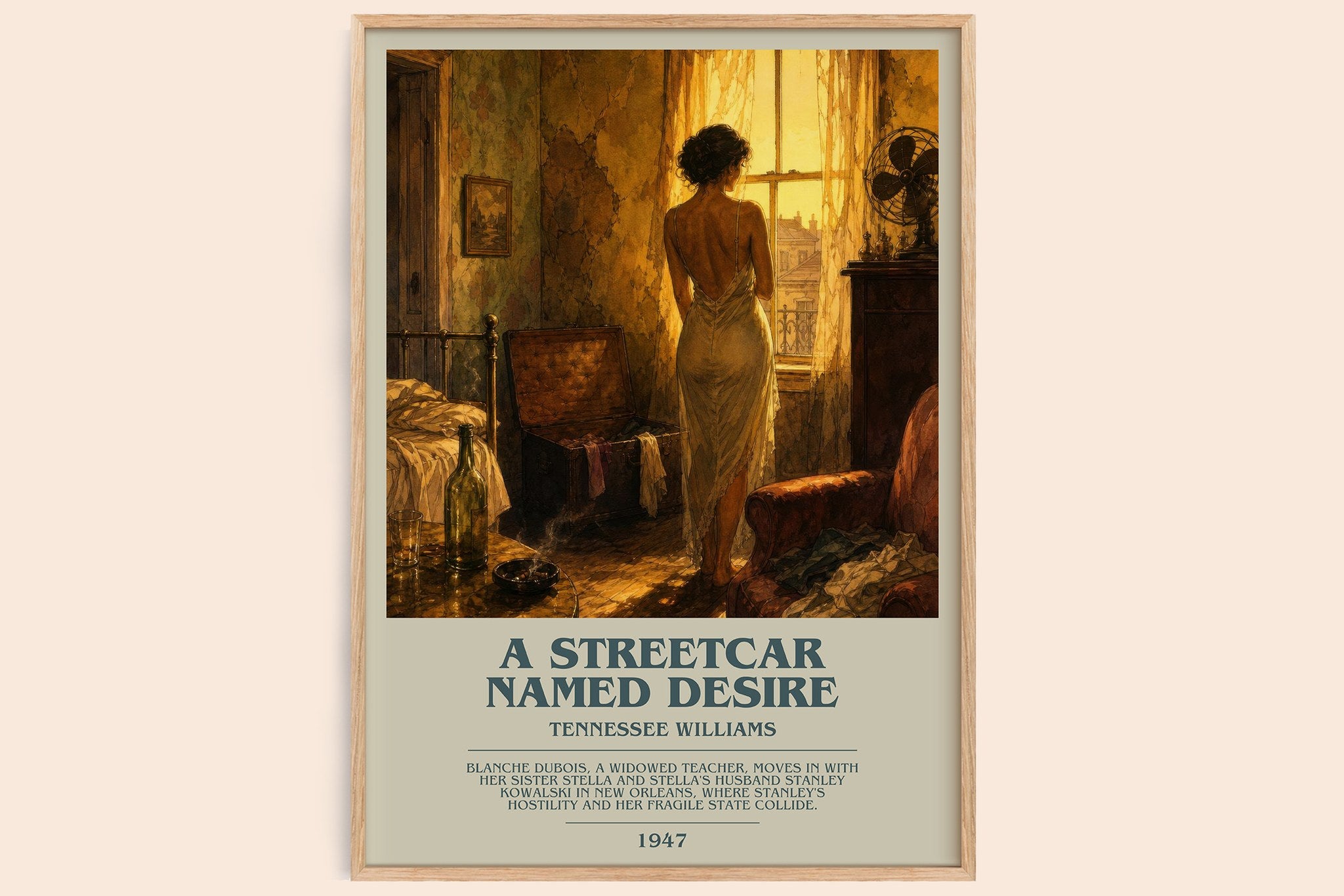 A Streetcar Named Desire Bookish Wall Art by Tennessee Williams