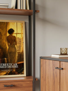 A Streetcar Named Desire book watercolour illustration paper finish options – matte satin gloss
