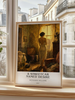 A Streetcar Named Desire book cover poster colour and style options – Tennessee Williams book art