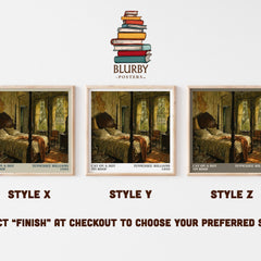 Cat on a Hot Tin Roof literary print in frame leaning in hallway – literary fiction wall art