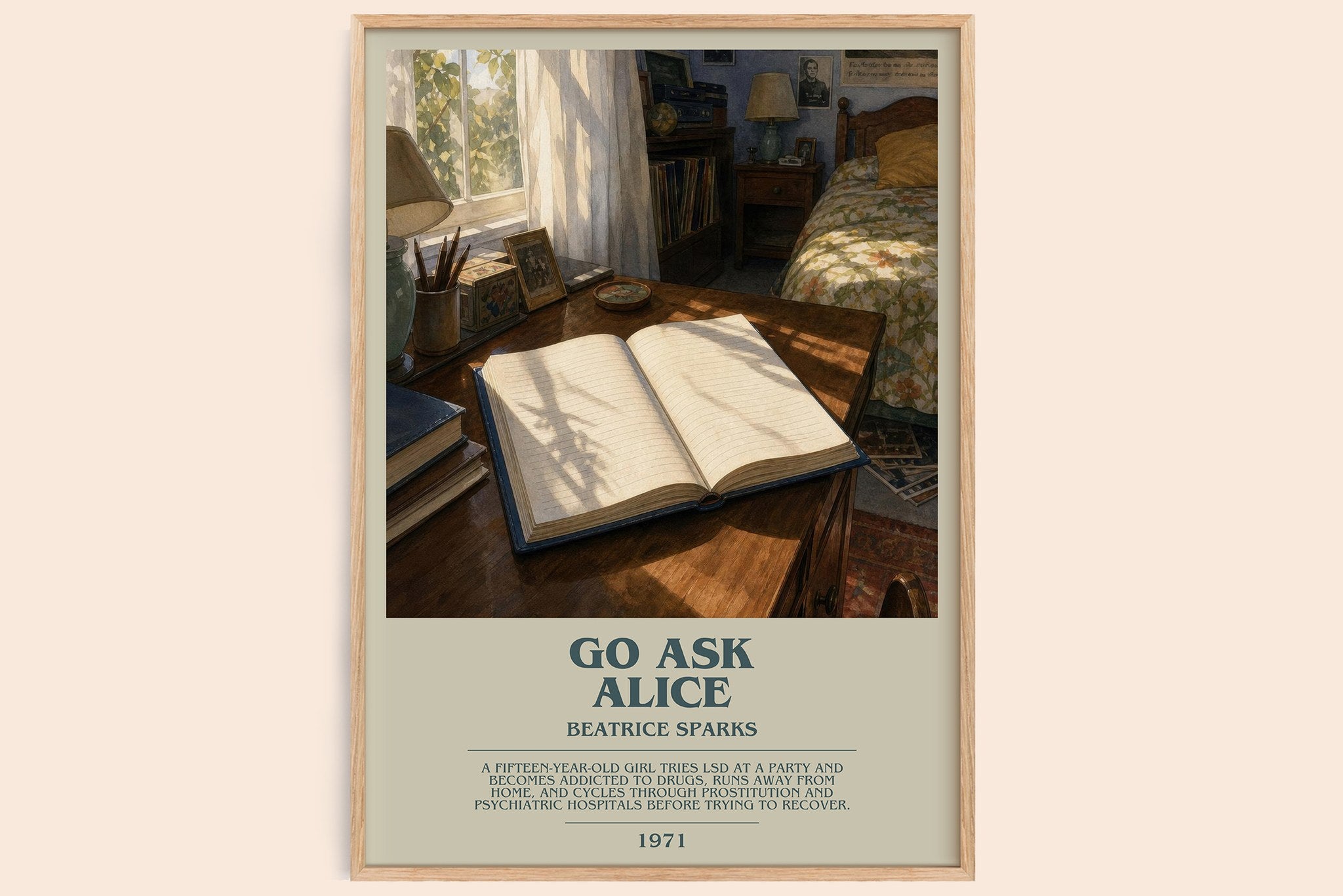 Go Ask Alice Bookish Wall Art by Beatrice Sparks