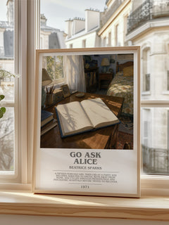 Go Ask Alice bookish poster colour and style options – Beatrice Sparks book art