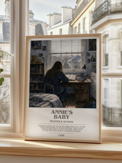 Annie's Baby bookish poster colour and style options – Beatrice Sparks book art