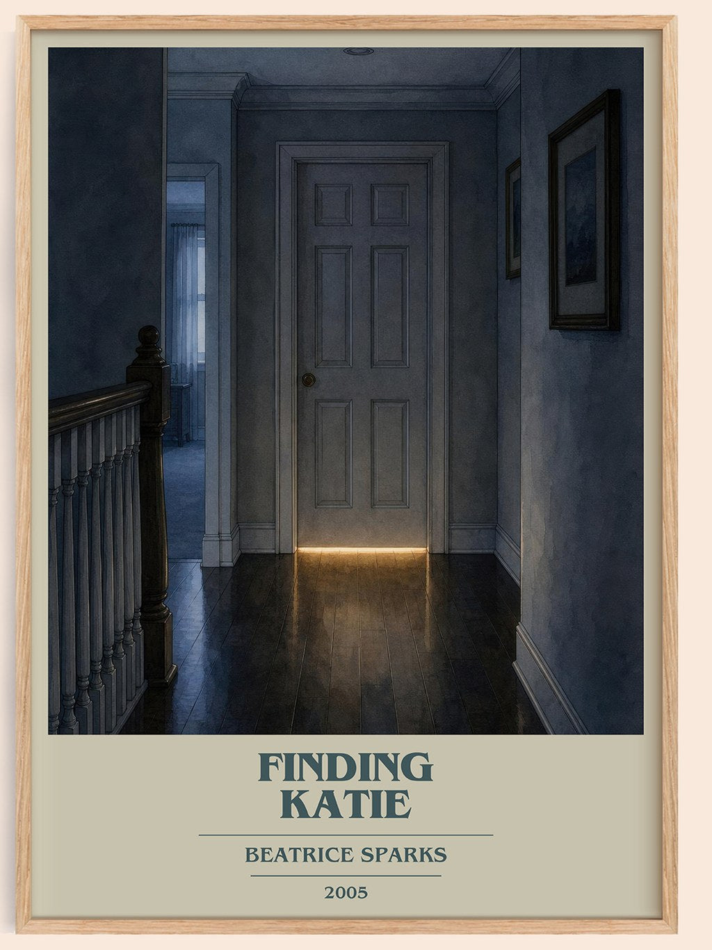 Finding Katie book cover book poster by Beatrice Sparks – framed literary art print