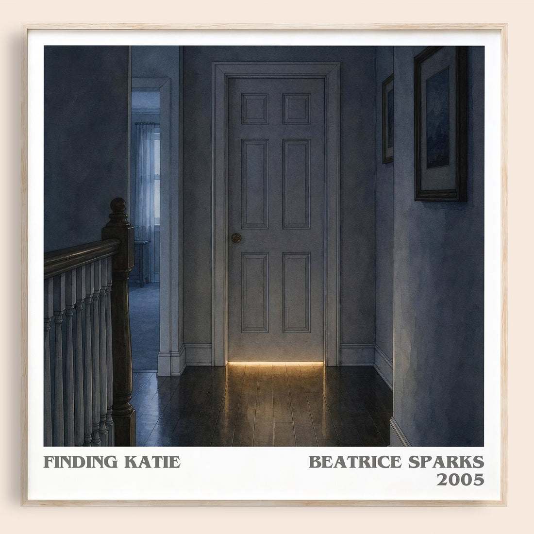 Finding Katie literary book poster by Beatrice Sparks – framed literary art print