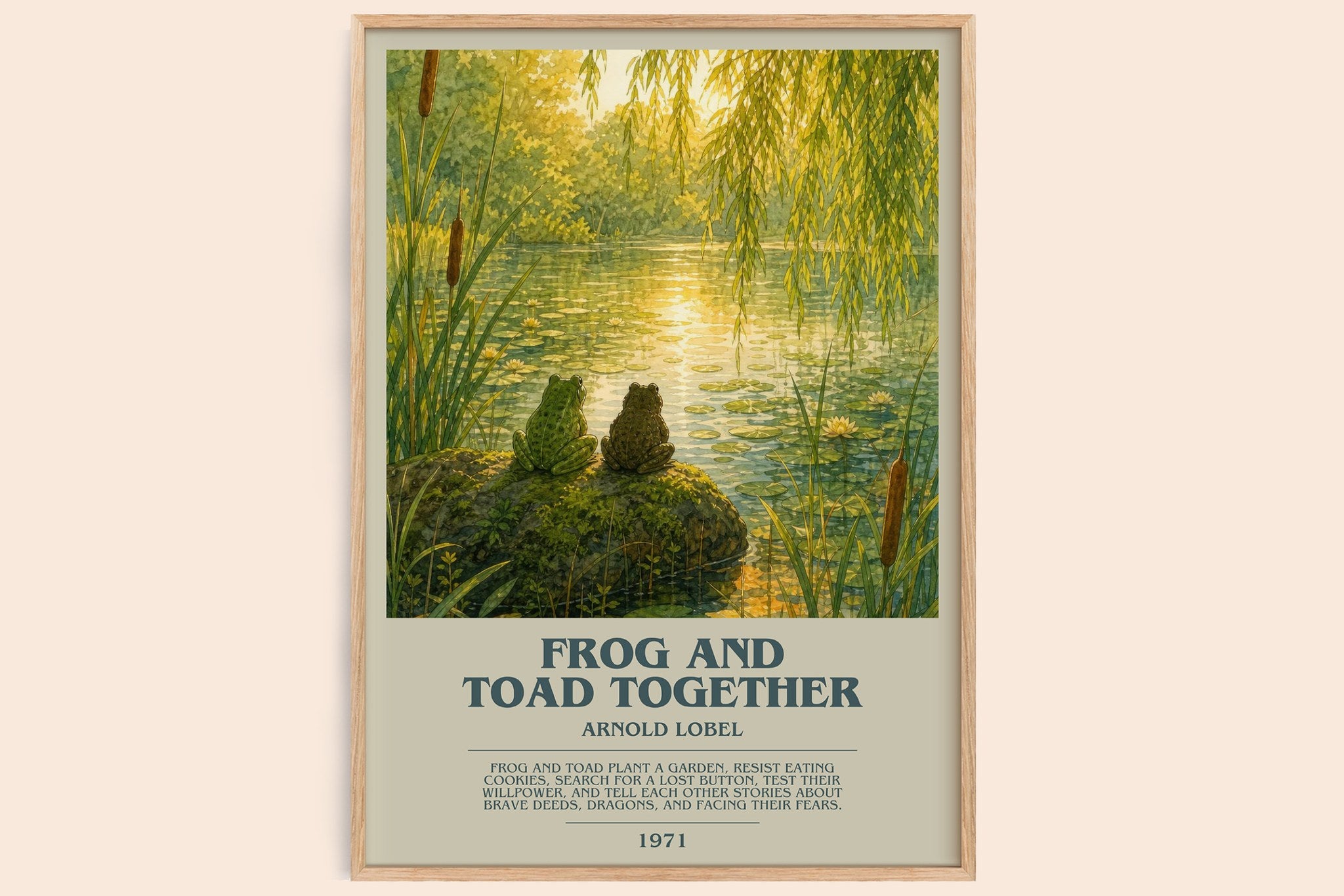 Frog and Toad Together Bookish Wall Art by Arnold Lobel