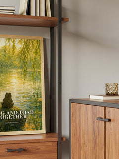 Frog and Toad Together book watercolour illustration paper finish options – matte satin gloss