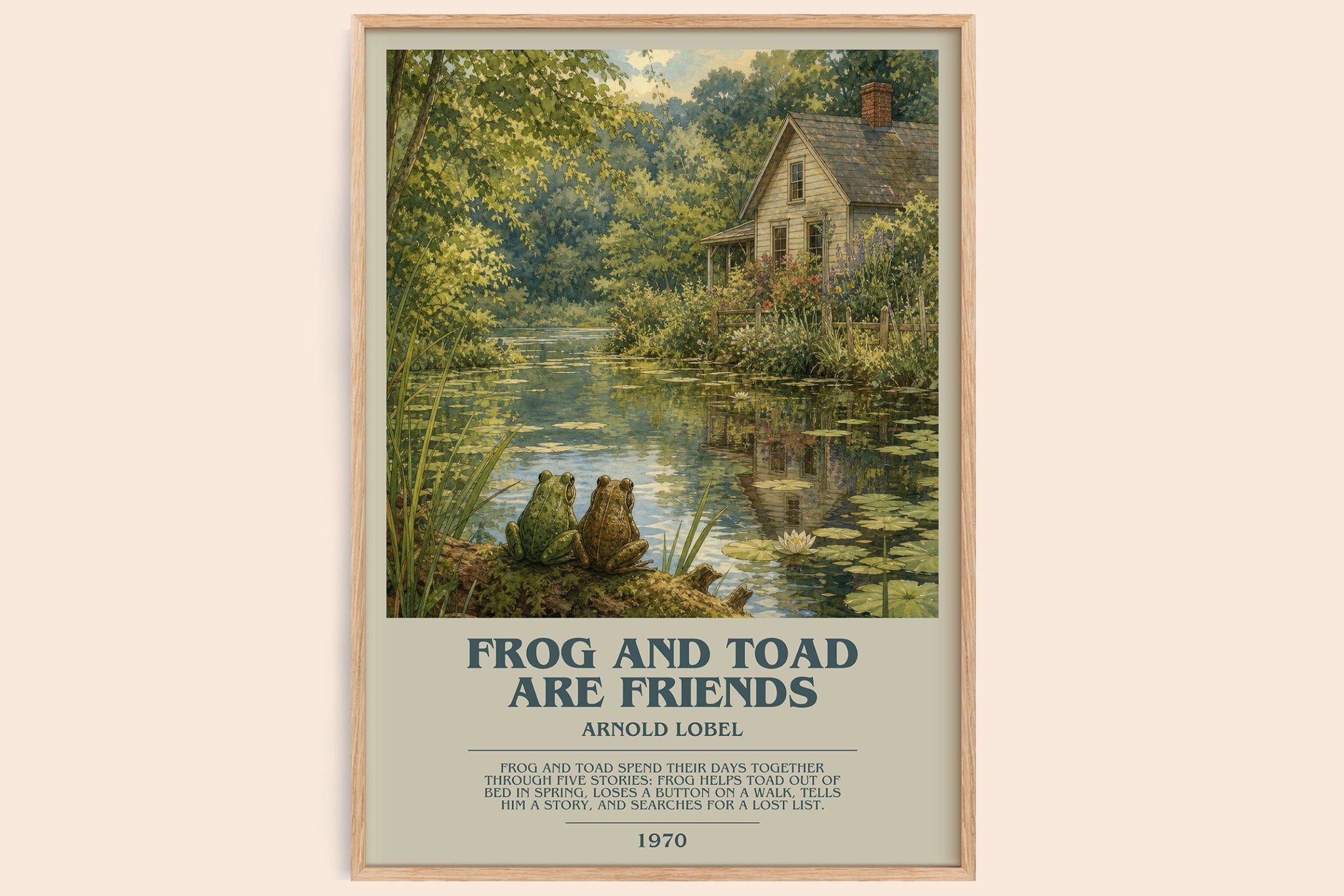 Frog and Toad Are Friends Bookish Wall Art by Arnold Lobel