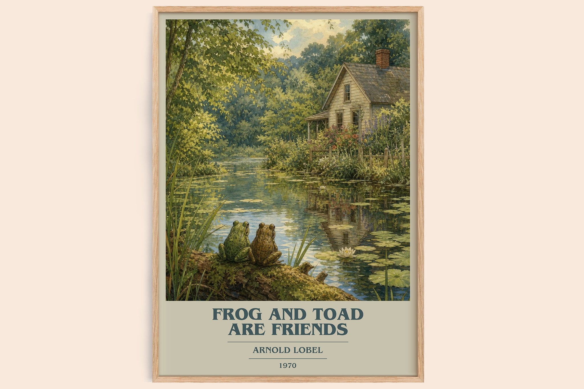 Frog and Toad Are Friends Book Cover Poster by Arnold Lobel