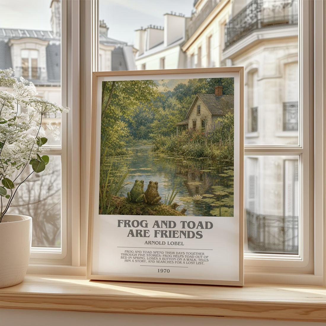 Frog and Toad Are Friends bookish poster colour and style options – Arnold Lobel book art