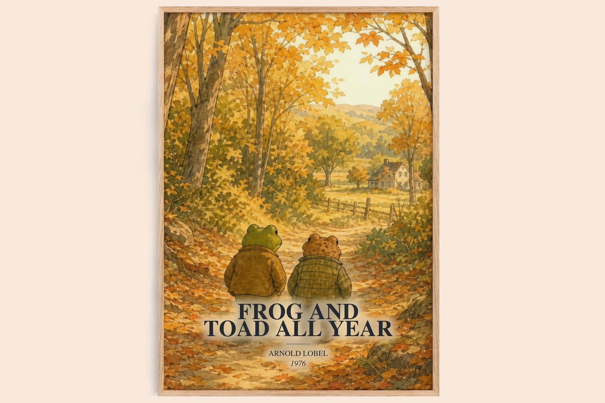 Frog and Toad All Year Book Watercolour Illustration by Arnold Lobel