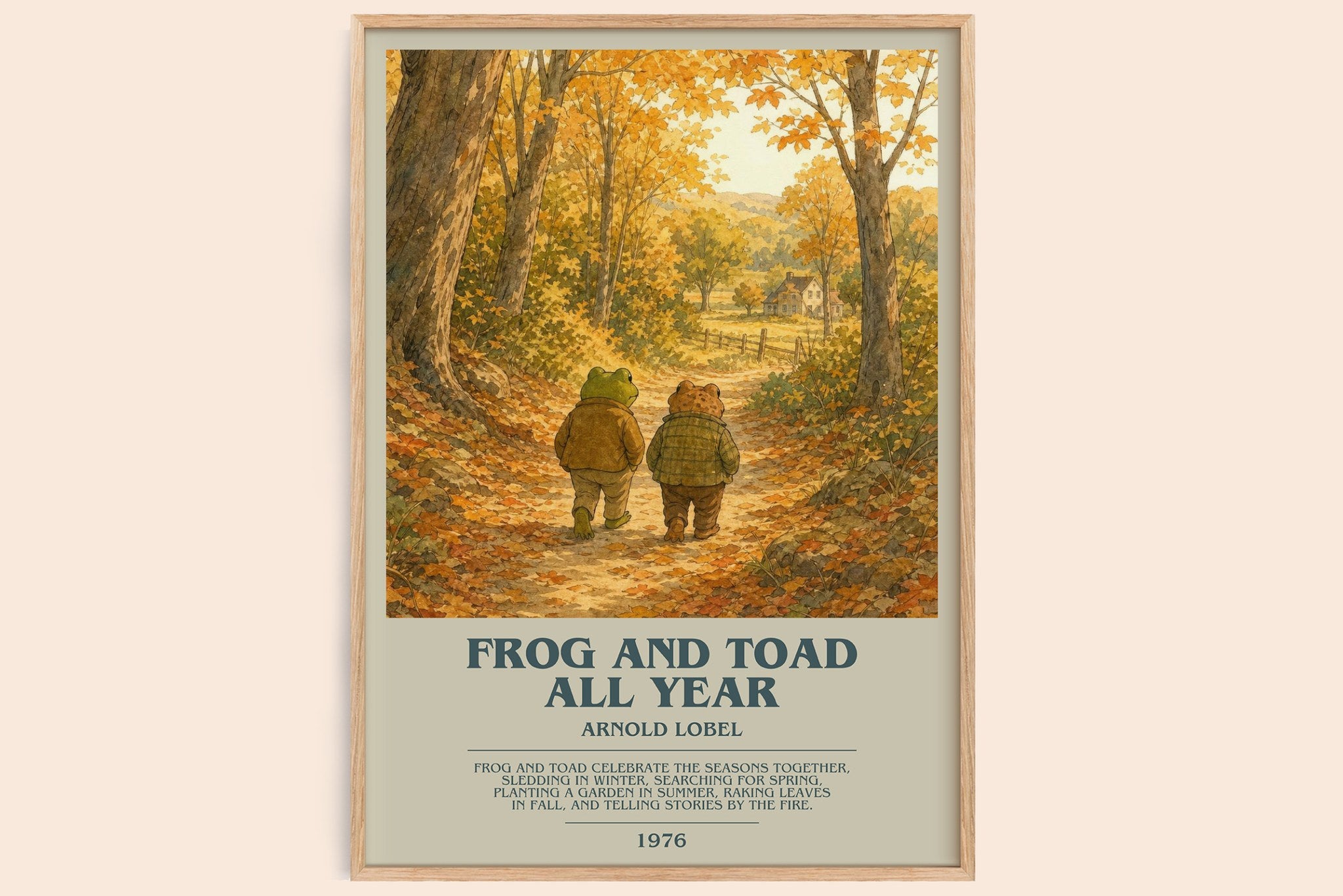 Frog and Toad All Year Bookish Wall Art by Arnold Lobel