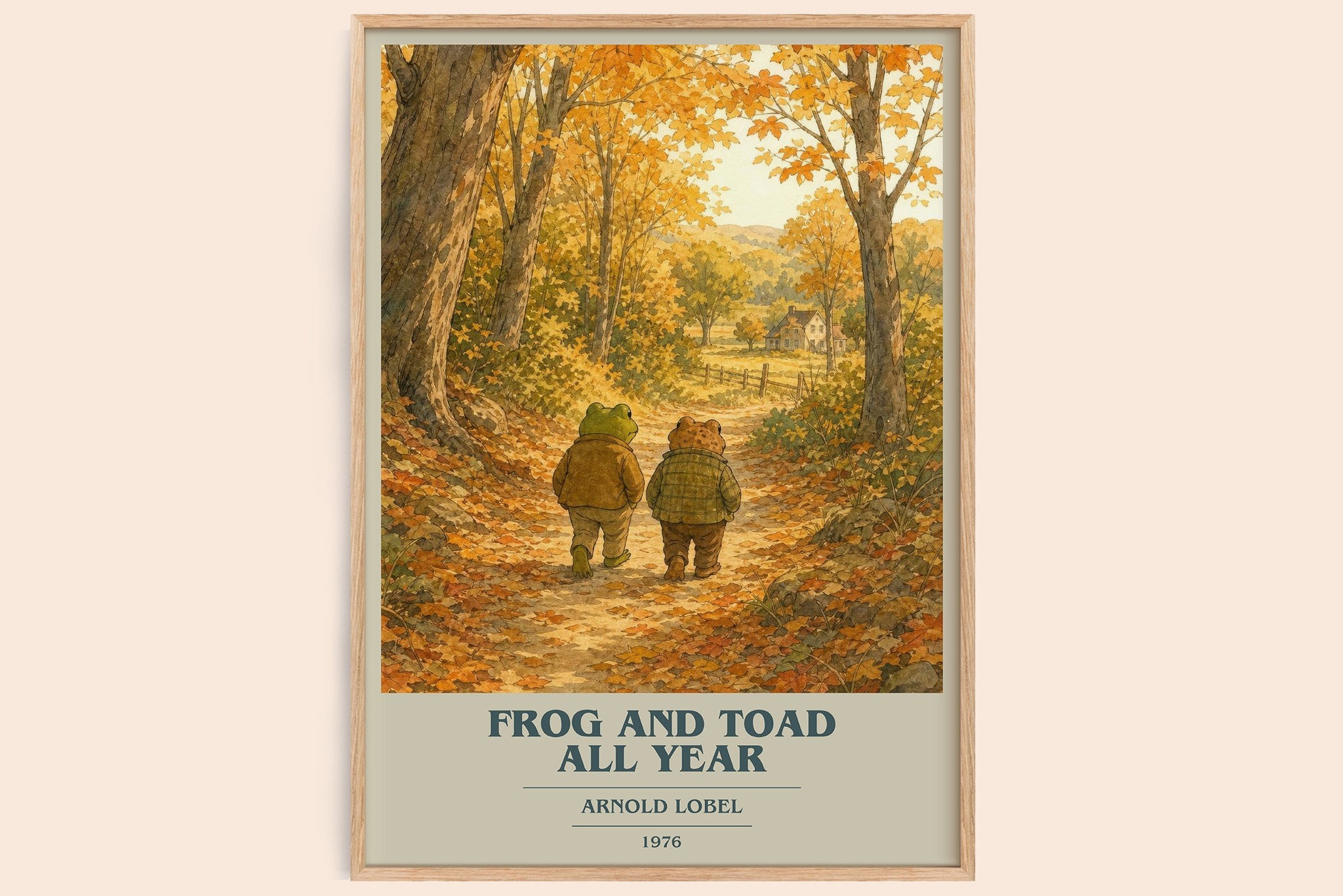 Frog and Toad All Year Book Cover Poster by Arnold Lobel