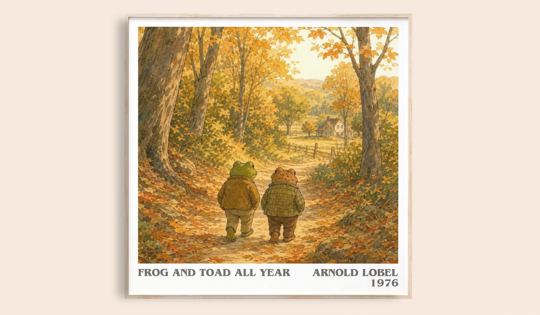 Frog and Toad All Year Literary Art Print by Arnold Lobel