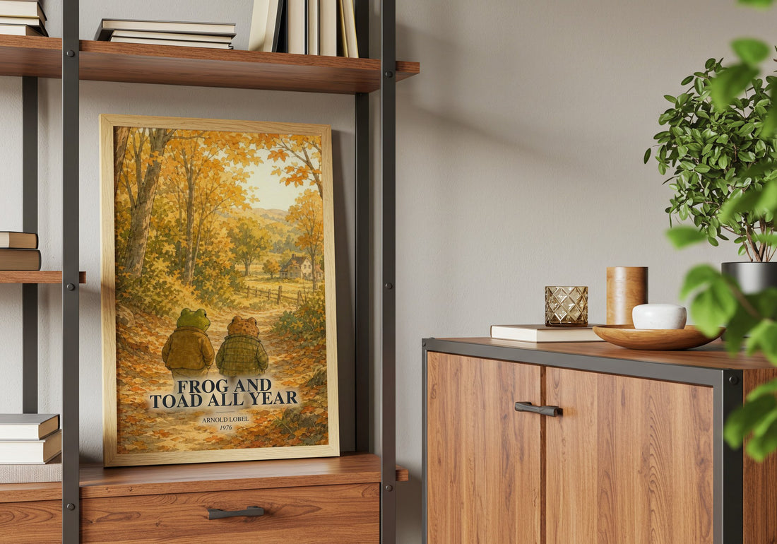 Frog and Toad All Year book watercolour illustration paper finish options – matte satin gloss