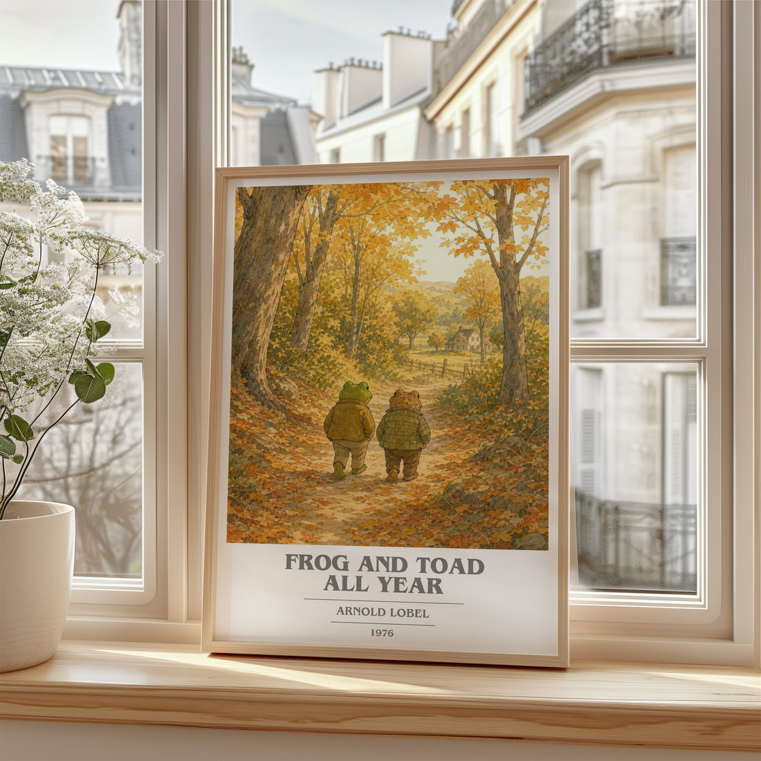 Frog and Toad All Year book cover poster colour and style options – Arnold Lobel book art