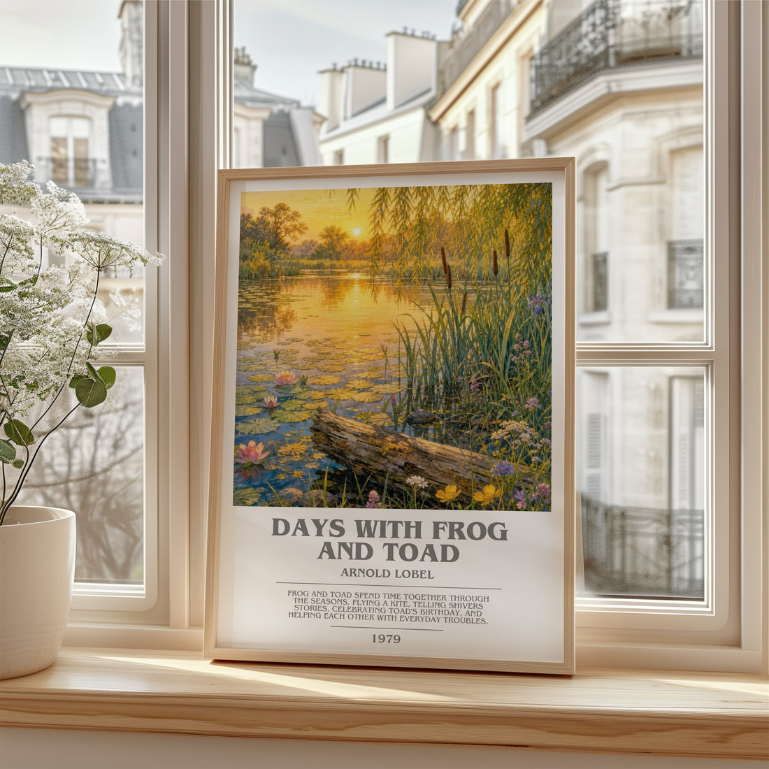 Days With Frog and Toad bookish poster colour and style options – Arnold Lobel book art