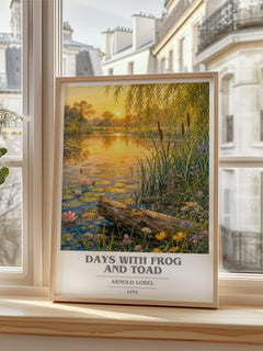 Days With Frog and Toad book cover poster colour and style options – Arnold Lobel book art