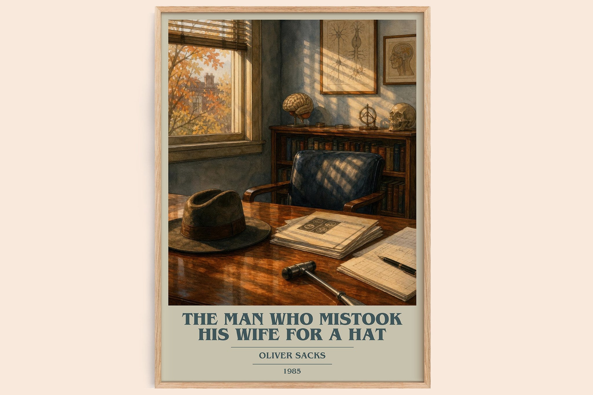 Man Who Mistook His Wife for a Hat Book Cover Poster by Oliver Sacks