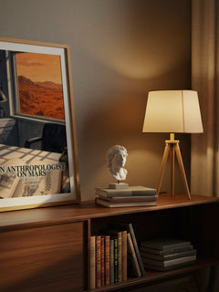 An Anthropologist on Mars watercolour print on bookshelf – Oliver Sacks fan gift