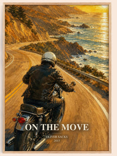 On the Move watercolour book poster by Oliver Sacks – framed literary art print