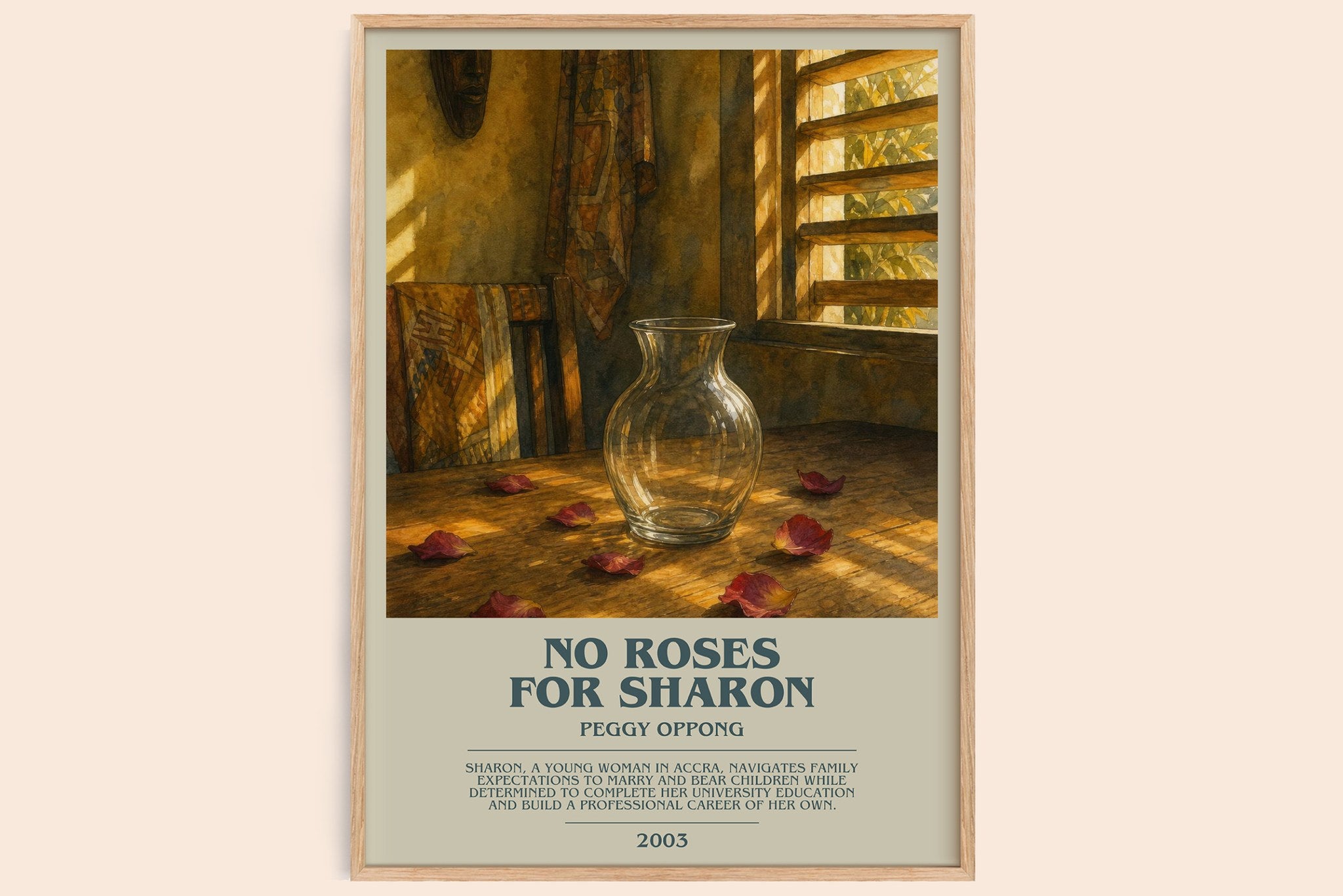No Roses For Sharon Bookish Wall Art by Peggy Oppong
