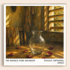 No Roses For Sharon literary book poster by Peggy Oppong – framed literary art print