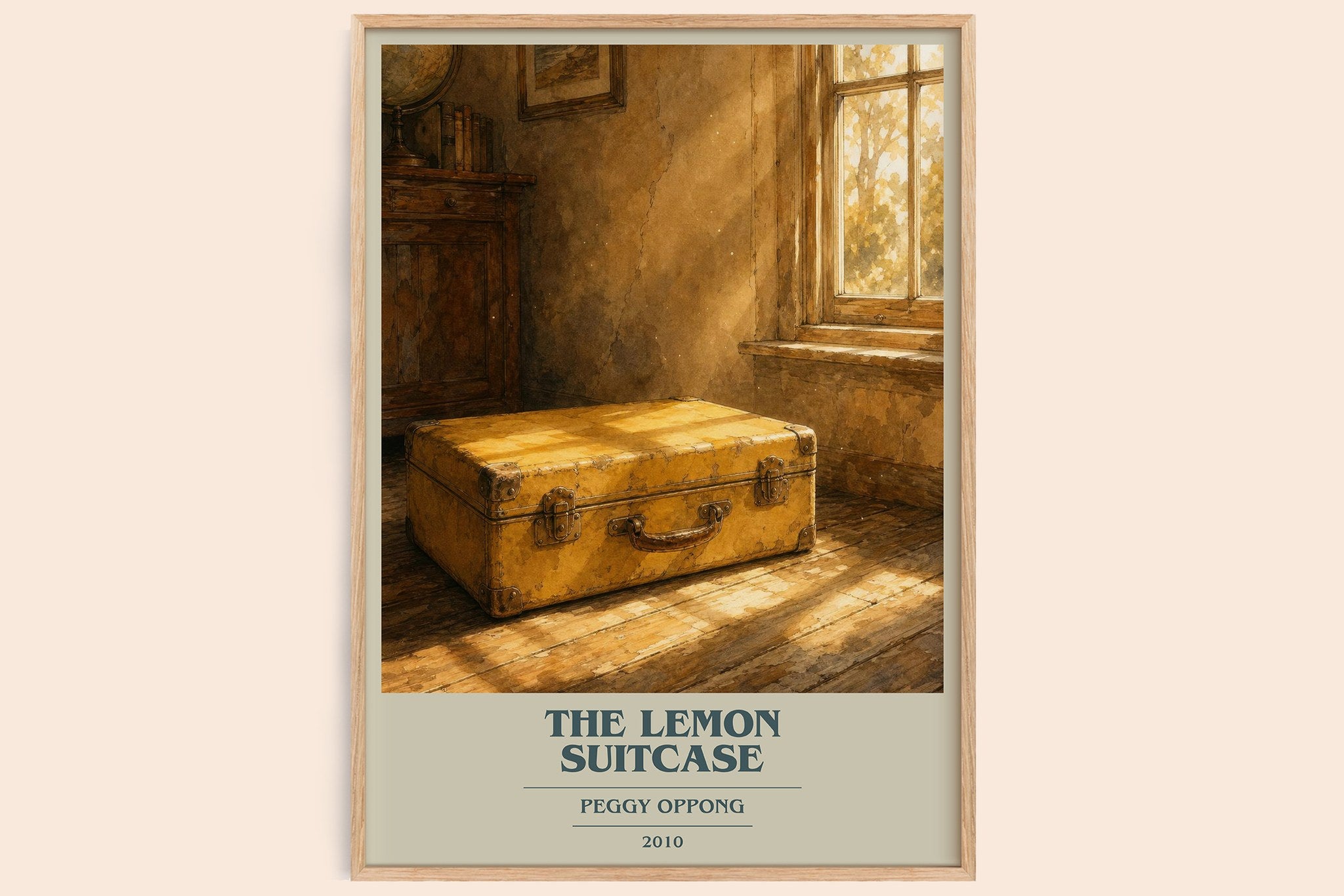 The lemon suitcase Book Cover Poster by Peggy Oppong