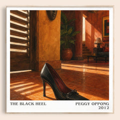 The black heel literary book poster by Peggy Oppong – framed literary art print