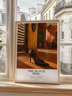 The black heel book cover poster colour and style options – Peggy Oppong book art