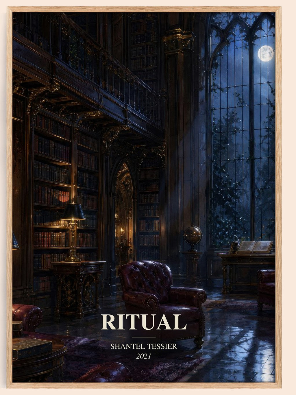 Ritual watercolour book poster by Shantel Tessier – framed literary art print